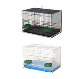 Maxbell Travel Birds Cage Portable with Handle Parrot Cage for Finches Home Lovebirds Black