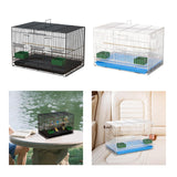 Maxbell Travel Birds Cage Portable with Handle Parrot Cage for Finches Home Lovebirds Black