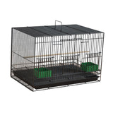 Maxbell Travel Birds Cage Portable with Handle Parrot Cage for Finches Home Lovebirds Black