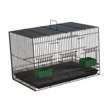 Maxbell Travel Birds Cage Portable with Handle Parrot Cage for Finches Home Lovebirds Black