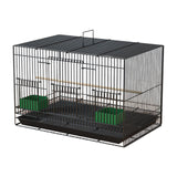 Maxbell Travel Birds Cage Portable with Handle Parrot Cage for Finches Home Lovebirds Black