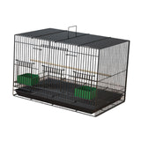 Maxbell Travel Birds Cage Portable with Handle Parrot Cage for Finches Home Lovebirds Black