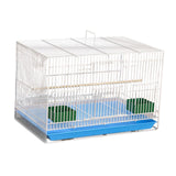 Maxbell Travel Birds Cage Portable with Handle Parrot Cage for Finches Home Lovebirds White