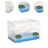 Maxbell Travel Birds Cage Portable with Handle Parrot Cage for Finches Home Lovebirds White