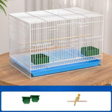 Maxbell Travel Birds Cage Portable with Handle Parrot Cage for Finches Home Lovebirds White