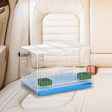 Maxbell Travel Birds Cage Portable with Handle Parrot Cage for Finches Home Lovebirds White