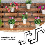 Maxbell 2Pcs Tack Hooks 4" Heavy Duty Horse Halter Rack for Fishing Cloakroom Saddle