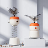 Maxbell Cat Treat Dispenser Funny Enrichment Multifunctional Slow Feeder Puzzles Ball