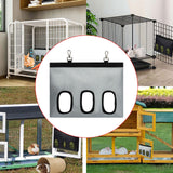 Maxbell Rabbit Hay Feeder for Cage Bunny Hay Bag for Small Pets Hamsters Chinchillas Grey