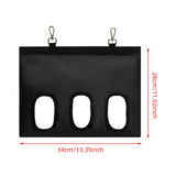 Maxbell Rabbit Hay Feeder for Cage Bunny Hay Bag for Small Pets Hamsters Chinchillas Black