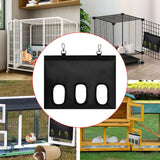 Maxbell Rabbit Hay Feeder for Cage Bunny Hay Bag for Small Pets Hamsters Chinchillas Black