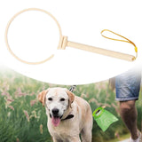 Maxbell Dog Pooper Scooper Portable for Large Medium Small Dogs Folding Picker Upper White
