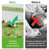 Maxbell Dog Pooper Scooper Portable for Large Medium Small Dogs Folding Picker Upper White
