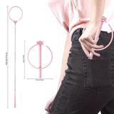 Maxbell Dog Pooper Scooper Portable for Large Medium Small Dogs Folding Picker Upper Pink