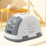 Maxbell Cat Carrier Pet Supplies Multipurpose Carrying Case for Puppy Kitten Walking Gray White