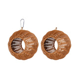 Maxbell Bird Hammock Nest Woven Cage Accessories Birds Cage for Macaw Budgie Finches Screw Fixing