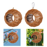 Maxbell Bird Hammock Nest Woven Cage Accessories Birds Cage for Macaw Budgie Finches Screw Fixing