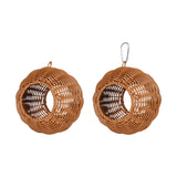 Maxbell Bird Hammock Nest Woven Cage Accessories Birds Cage for Macaw Budgie Finches Screw Fixing