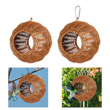 Maxbell Bird Hammock Nest Woven Cage Accessories Birds Cage for Macaw Budgie Finches Screw Fixing