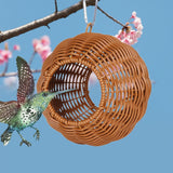 Maxbell Bird Hammock Nest Woven Cage Accessories Birds Cage for Macaw Budgie Finches Suspension