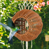 Maxbell Bird Hammock Nest Woven Cage Accessories Birds Cage for Macaw Budgie Finches Suspension