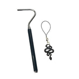 Maxbell Snake Hook Reptile Grabber Professional with Hook Head Reptile Handling Tool Black Snake Lanyard