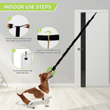 Maxbell Outdoor Bungee Tug Toy for Pitbull for Small to Large Dogs Play Cord Dog Toy green ring