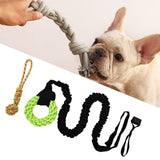 Maxbell Outdoor Bungee Tug Toy for Pitbull for Small to Large Dogs Play Cord Dog Toy green ring