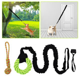 Maxbell Outdoor Bungee Tug Toy for Pitbull for Small to Large Dogs Play Cord Dog Toy green ring