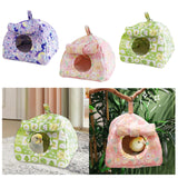 Maxbell Hanging Hammock Hideaway Cave Bed Tent for Parrot Parakeet Lovebirds Pink