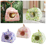 Maxbell Hanging Hammock Hideaway Cave Bed Tent for Parrot Parakeet Lovebirds Pink