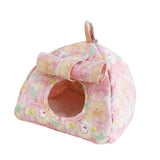 Maxbell Hanging Hammock Hideaway Cave Bed Tent for Parrot Parakeet Lovebirds Pink