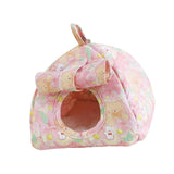 Maxbell Hanging Hammock Hideaway Cave Bed Tent for Parrot Parakeet Lovebirds Pink