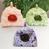 Maxbell Hanging Hammock Hideaway Cave Bed Tent for Parrot Parakeet Lovebirds Pink