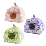 Maxbell Hanging Hammock Hideaway Cave Bed Tent for Parrot Parakeet Lovebirds Pink