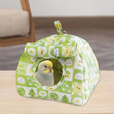 Maxbell Hanging Hammock Hideaway Cave Bed Tent for Parrot Parakeet Lovebirds Green