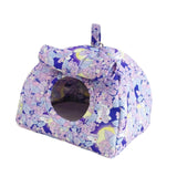 Maxbell Hanging Hammock Hideaway Cave Bed Tent for Parrot Parakeet Lovebirds Violet