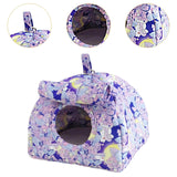 Maxbell Hanging Hammock Hideaway Cave Bed Tent for Parrot Parakeet Lovebirds Violet