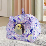 Maxbell Hanging Hammock Hideaway Cave Bed Tent for Parrot Parakeet Lovebirds Violet