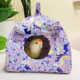 Maxbell Hanging Hammock Hideaway Cave Bed Tent for Parrot Parakeet Lovebirds Violet