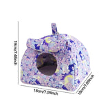 Maxbell Hanging Hammock Hideaway Cave Bed Tent for Parrot Parakeet Lovebirds Violet