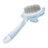 Maxbell Dog Cat Brush Lightweight Pet Comb Brush for Indoor Cats Deshedding Grooming Blue