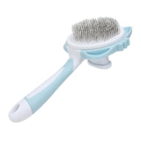 Maxbell Dog Cat Brush Lightweight Pet Comb Brush for Indoor Cats Deshedding Grooming Blue