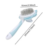 Maxbell Dog Cat Brush Lightweight Pet Comb Brush for Indoor Cats Deshedding Grooming Blue