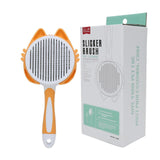 Maxbell Dog Cat Brush Lightweight Pet Comb Brush for Indoor Cats Deshedding Grooming Orange