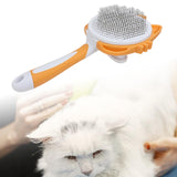 Maxbell Dog Cat Brush Lightweight Pet Comb Brush for Indoor Cats Deshedding Grooming Orange