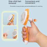 Maxbell Dog Cat Brush Lightweight Pet Comb Brush for Indoor Cats Deshedding Grooming Orange