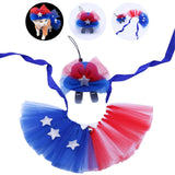 Maxbell Dog 4TH of July Outfit Cute 4TH of July Dog Costume Set for Kitten Pet Decor