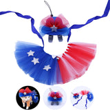 Maxbell Dog 4TH of July Outfit Cute 4TH of July Dog Costume Set for Kitten Pet Decor