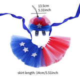 Maxbell Dog 4TH of July Outfit Cute 4TH of July Dog Costume Set for Kitten Pet Decor
